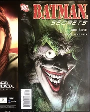 BATMAN : SECRETS - Sam Keith - DC Comics - COMIC COVER PRODUCTION PROOF Sinclair