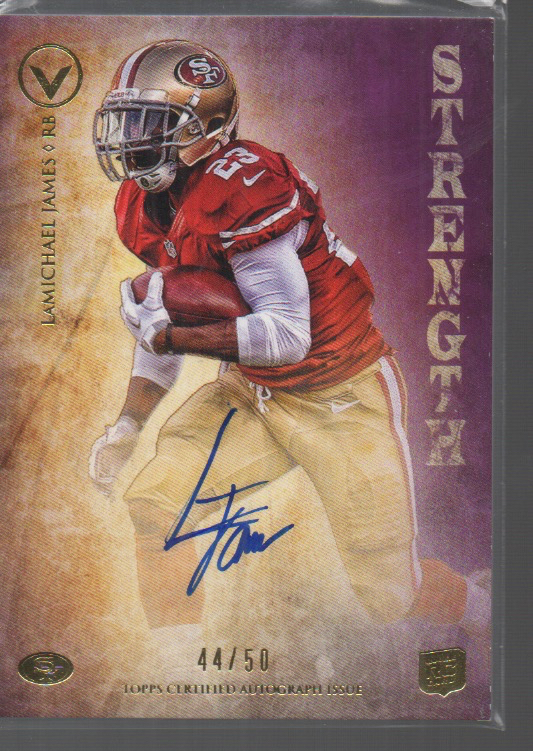LaMichael James Topps Valor Legionary Autographs #LALJ Strength