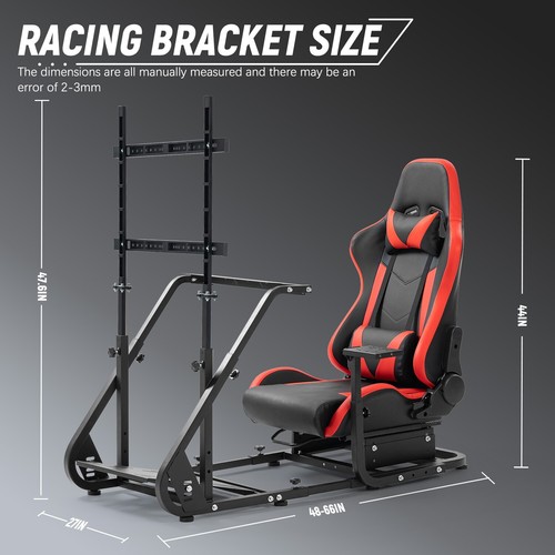 Hottoby Rennsimulator Cockpitständer mit Sitz und Monitorständer für Logitech - Bild 3 von 10