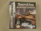 Operation Armored Liberty (Nintendo Game Boy Advance, 2003) Brand New Sealed