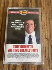 Tony Bennett  s All Time Greatest Hits Double Length Cassette Tape 1972
