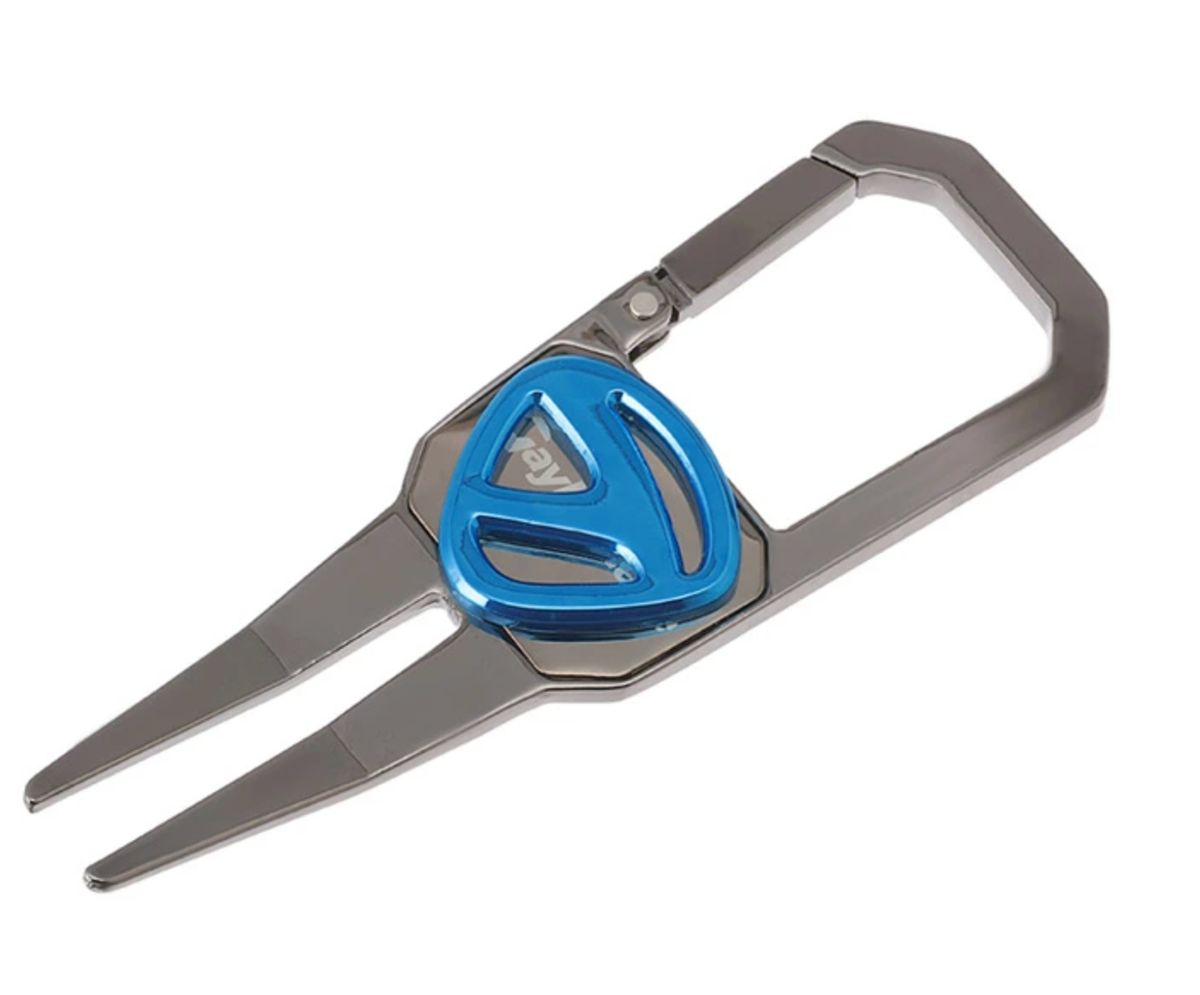 Taylormade JAPAN Golf Green Fork Divot Tool CARABINER w/ Ball
