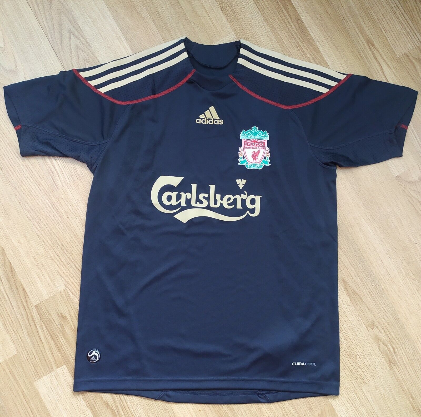 Adidas Liverpool 2009-10 Away Football Jersey Top Black Shirt Japan's largest assortment Free Shipping Cheap Bargain Gift Re