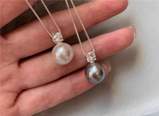 2024 New Pearl Pendant for Women AAA 10-11mm Round Pearl Pendant 925S