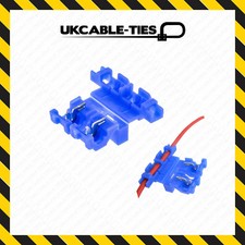 100Pcs Self Stripping Inline Standard Blade Fuse Holder Scotch Lock 20A Car Auto