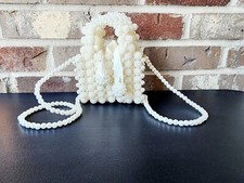 Pearl Beaded Bag, Evening Bag, Pearl Bag, Wedding Pearl Bag.