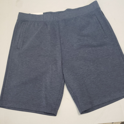 Zeroxposur Tech Fleece Shorts Mens XXL Navy Heather Stretch UPF 30 Pockets New