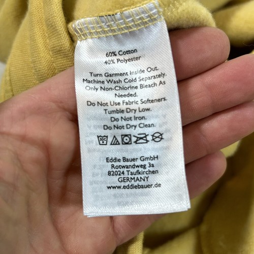 Eddie Bauer Women's Camp Fleece Jogger Pants In Yellow Size Large - Picture 6 of 7