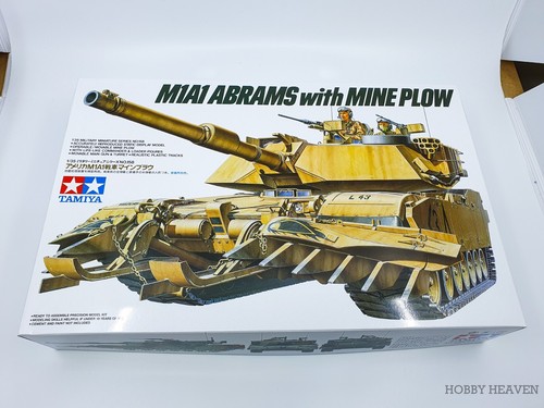 Kit modelo militar Tamiya 1/35 M1A1 Abrams con arado de minas envío rápido 35158 - Imagen 3 de 11
