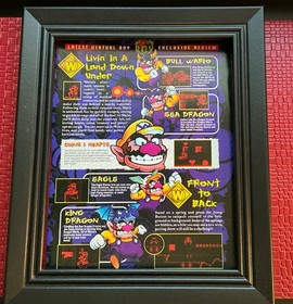 Wario Land Virtual Boy Nintendo Print Ad Poster Art 8&rdquo;x 10.5&rdquo;