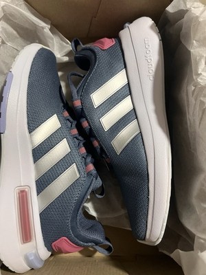 adidas Racer TR23 Women's Low Top Lace-Up Sneakers Blue/White/Pink IH2332