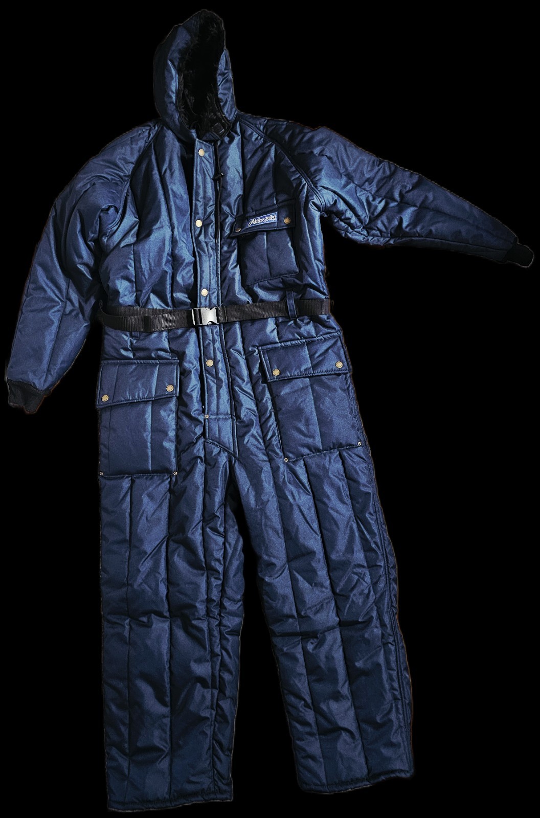 Polar Plus 22020 Coverall With Hood, Nylon, 840 Den Fabric Weight - Navy, 3XL