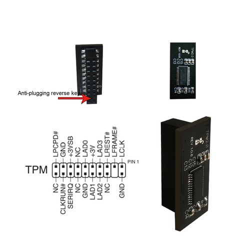 TPM 2.0 Security Module Ersatz für GIGABYTE GC-TPM20 Motherboard Platform Modul - Afbeelding 4 van 9