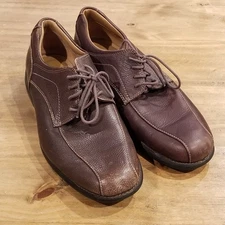 Men's Johnston & Murphy Shuler Bicycle Brown Oxford Shoes Size 10 M