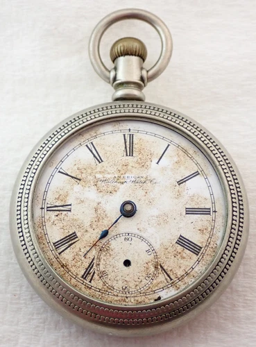 ANTIQUE 18s WALTHAM GRADE STERLING 11 JEWEL 11j POCKET WATCH PARTS