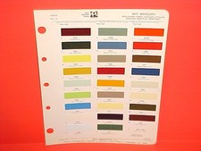 1971 Mercury Cougar Xr-7 Convertible Cyclone Spoiler Gt Comet Paint Chips 71