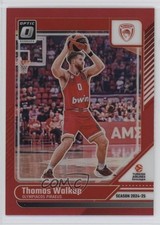 Thomas Walkup Prizm Euroleague 2024/25 Red Prizm /99 #88