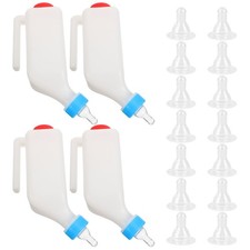 Bouteille de lait de chèvre inversée suspendue faons bouteilles d'allaitement pour mangeoire à veaux d'agneau