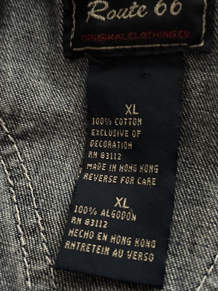 De Colección Route 66 Peto Pantalones Cortos Mujer XL Azul Denim Mono Baberos Hong Kong Foto 4 de 4