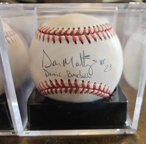 Don Mattingly Signed Basebal With Donnie Baseball