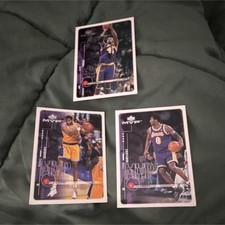 Upper Deck MVP NBA Los Angeles Lakers Bryant Horry Campbell Card Lot 3 Cards