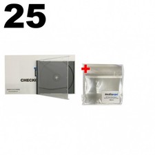 25 Original Old Style Black STANDARD CD Jewel Case Heavy Duty 90g  100 OPP Bags