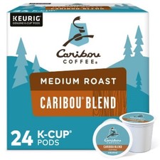 Caribou Coffee Caribou Blend Medium Roast Keurig K-Cup Coffee Pods