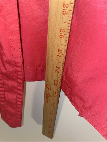 INC Sz S Women's Red Classic Trench Coat Jacket Front Button Vent Not Yet Cut - Picture 11 of 12