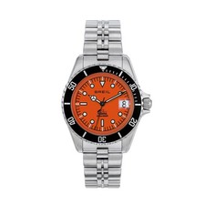 Orologio Breil Manta Heritage TW2102 Acciaio Diver Watch Uomo 38mm Arancione