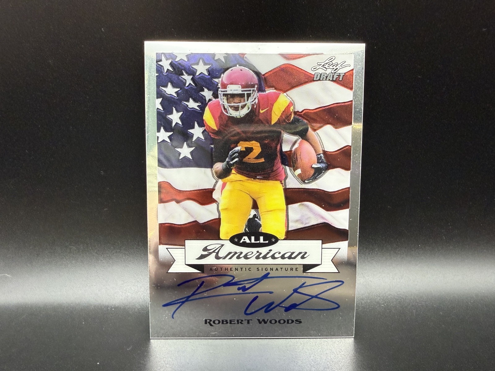 Robert Woods Leaf Metal Draft All-American Autographs #RW1 Base