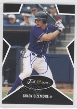 2003 Just Minors Just Stars Black Auto /25 Grady Sizemore #43 Auto 0q3