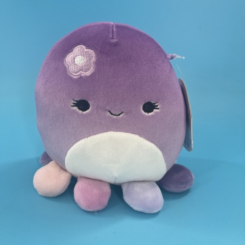 Squishmallows 5 Zoll Beula Oktopus weich lila ombre Blume Sea Life Plüsch Brandneu mit Etikett