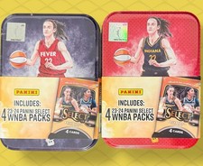 Caitlin Clark 2024 Select WNBA Sealed Collectible Tin Indiana Fever - Lot of 2