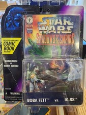 Star Wars Shadows Of The Empire Boba Fett vs. IG-88 Figures w Comic Book