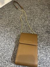 Katie Lockton Tan Small Phone Bag With Card Slots