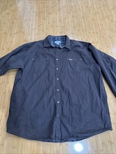 Carhartt Mens Tall 3XL Brown Canvas Flannel Lined Shirt Jacket S296 DKB