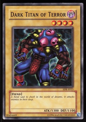 Dunkler Titan des Schreckens SDK-E013 Starter Deck: Kaiba Yu-Gi-Oh LP