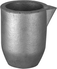 QNK 6 6kg Clay Graphite Foundry Melting Casting Crucible with Spout for Metal