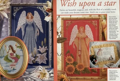 Kreuzstichkarte Magical Flower Fairies Wish Upon A Star 