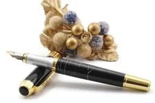 BLACK NOUVEAU FINE QUALITY FOUNTAIN PEN PEN 3278A