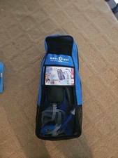 Aqua Lung Sport Mens Flippers And Snorkle And Caryying Case Men's 9-13 Black NEW