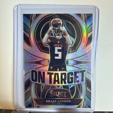 DRAKE LONDON 2025 SELECT ON TARGET SILVER PRIZM FALCONS