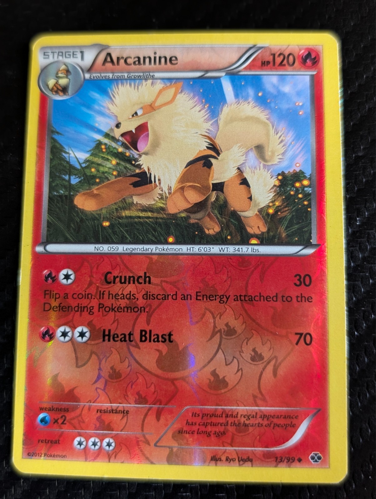 Arcanine 13/99 Next Destinies Reverse Holo