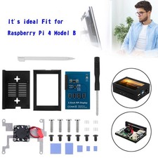 3.5 In Display Aluminum Alloy Case  LCD Screen Fit for Raspberry Pi 4 Model B