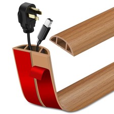 Floor Cord Cover Self Adhesive Cord Hider Floor Extension Cord Covers for Flo...