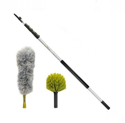 DOCA Versatile 6-24 Ft DOCA Telescoping Pole and Cleaning Duster Kit New