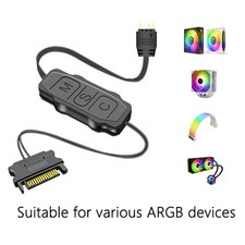 ARGB 5V 3 Pin To SATA Interface Extension Cable RGB Sync Controller Cable for PC