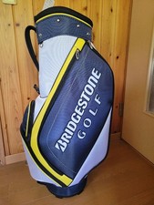 Bridgestone Golf Caddy Bag CB26Y1 9.5" White/Navy Lightweight Unused