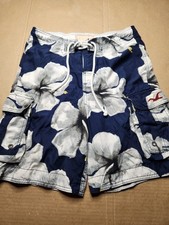 Hollister Swim Trunks Men's Small Lightweight Mesh Cargo Quick Dry Logo