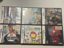 Nintendo DS 6 Game Lot CIB Spider-Man 3 Scribblenauts Monster Jam